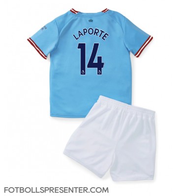 Manchester City Aymeric Laporte #14 Hemmatröja Barn 2022-23 Kortärmad (+ korta byxor)